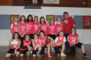 The Stephenville Elementary girls basketball team