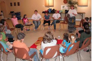 Mi'kmaq Youth Mentorship program participants in a sharing circle being hosted by teacher Jackie Snook. Cindy Kyle photo