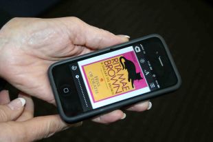 Newfoundland and Public Libraries members now have the option to download ebooks to their computers and mobile devices. Pictured is a copy of Rita Mae Brown’s “Hiss of Death” on an iPod.
