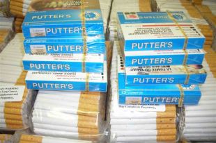 Cigarettes police say they seized on Feb. 17.